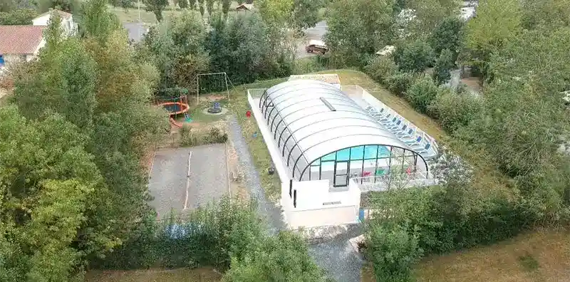 Vue aérienne Camping des Conches